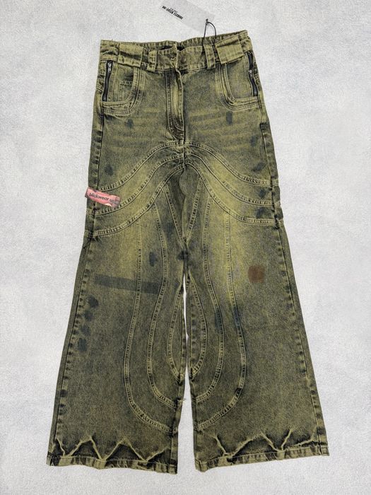 Джинсы Штаны NoFaith Studios Jeans Flared green M L acne rick owens