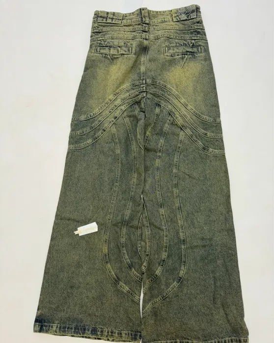 Джинсы Штаны NoFaith Studios Jeans Flared green M L acne rick owens — фото 4