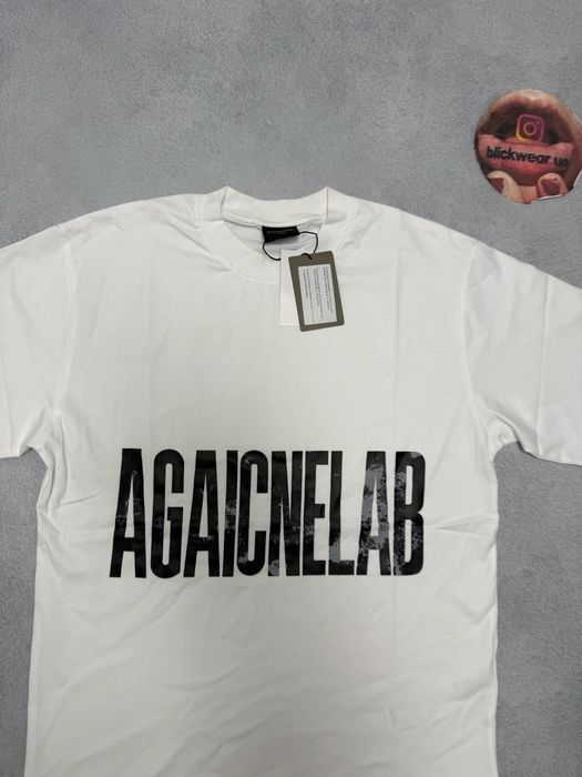 футболка Balenciaga Reversible tee white S M L — фото 2