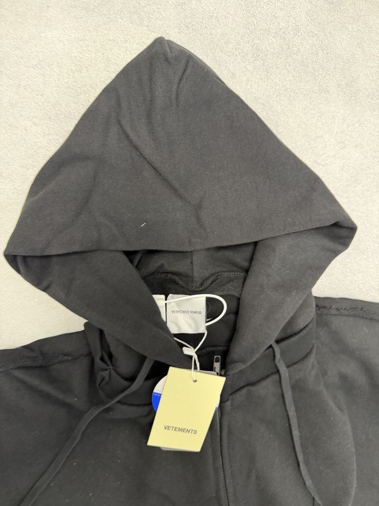 зип худи VETEMENTS ZURICH zip up M L balenciaga rick owens raf simons — фото 4