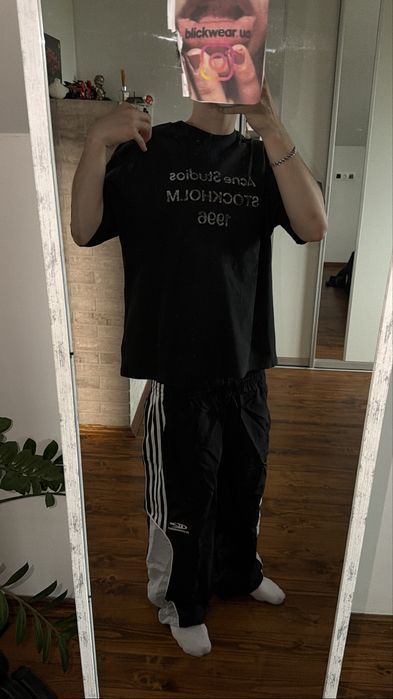 футболка Acne studios Black Stockholm S M L — фото 4
