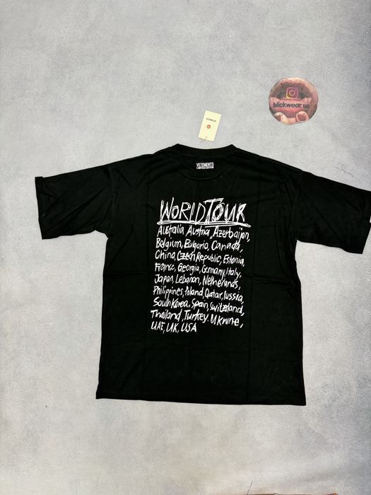 Футболка Vetements World tour tee S M L Balenciaga rick owens vetements — фото 5
