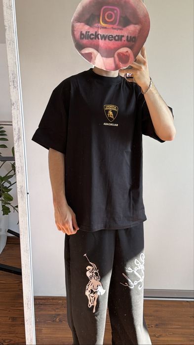 футболка Balenciaga X Lamborghini tee black S M L vetements rick owens project gr — фото 5