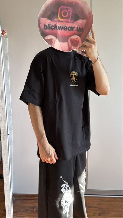 футболка Balenciaga X Lamborghini tee black S M L vetements rick owens project gr — фото 6