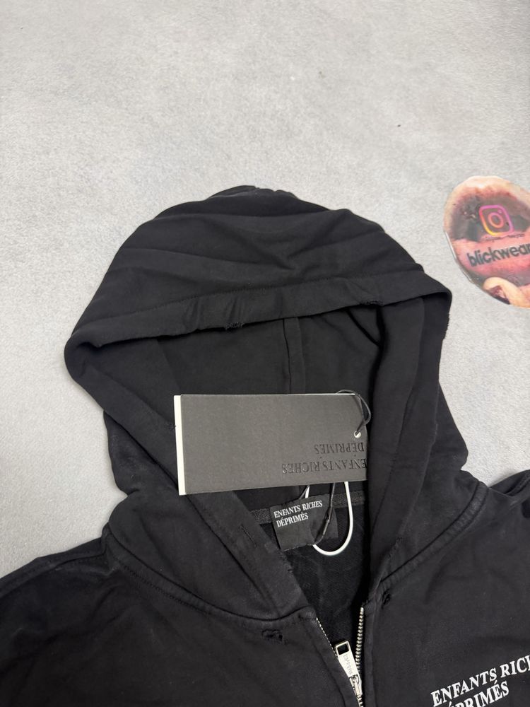зип худи Enfants Riches deprimes Black zip up S M L erd balenciaga vetements rick owens — фото 2